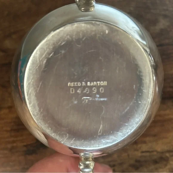 Reed & Barton Silver plated vintage 1950s cream & sugar set antique - Picture 3 of 4